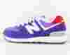 New Balance 574 violet blanc rouge