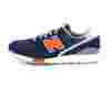 New Balance 996 suede bleu marine orange