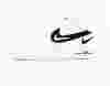 Nike Air Force 1 '07 triple swoosh blanc noir