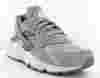 Nike air huarache premium suede femme GRIS/BLANC