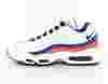 Nike Air max 95 essential Blanc bleu solar red