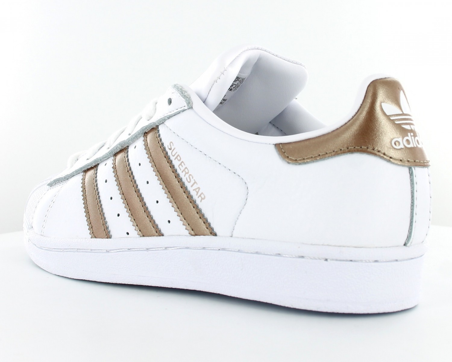 adidas superstar blanc et or