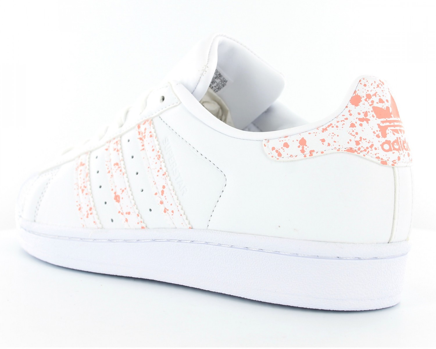 Adidas Superstar femme Blanc/Rose-Speakle