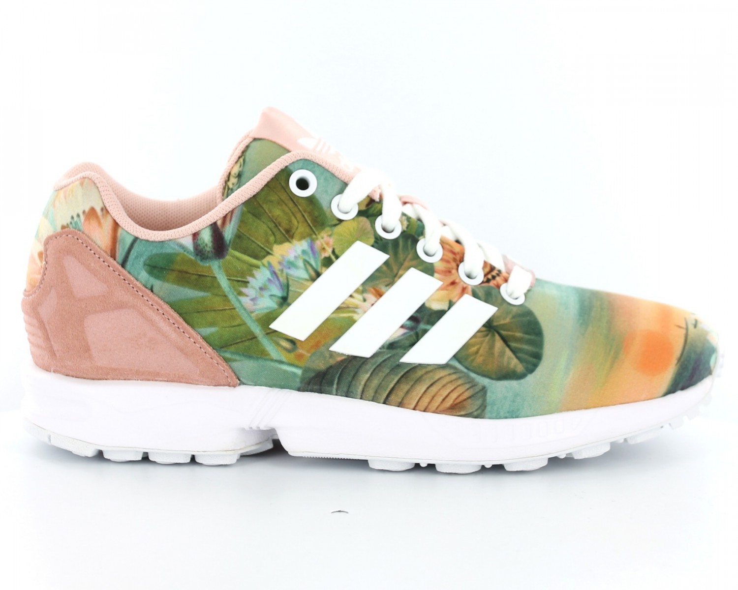 zx flux print blanche