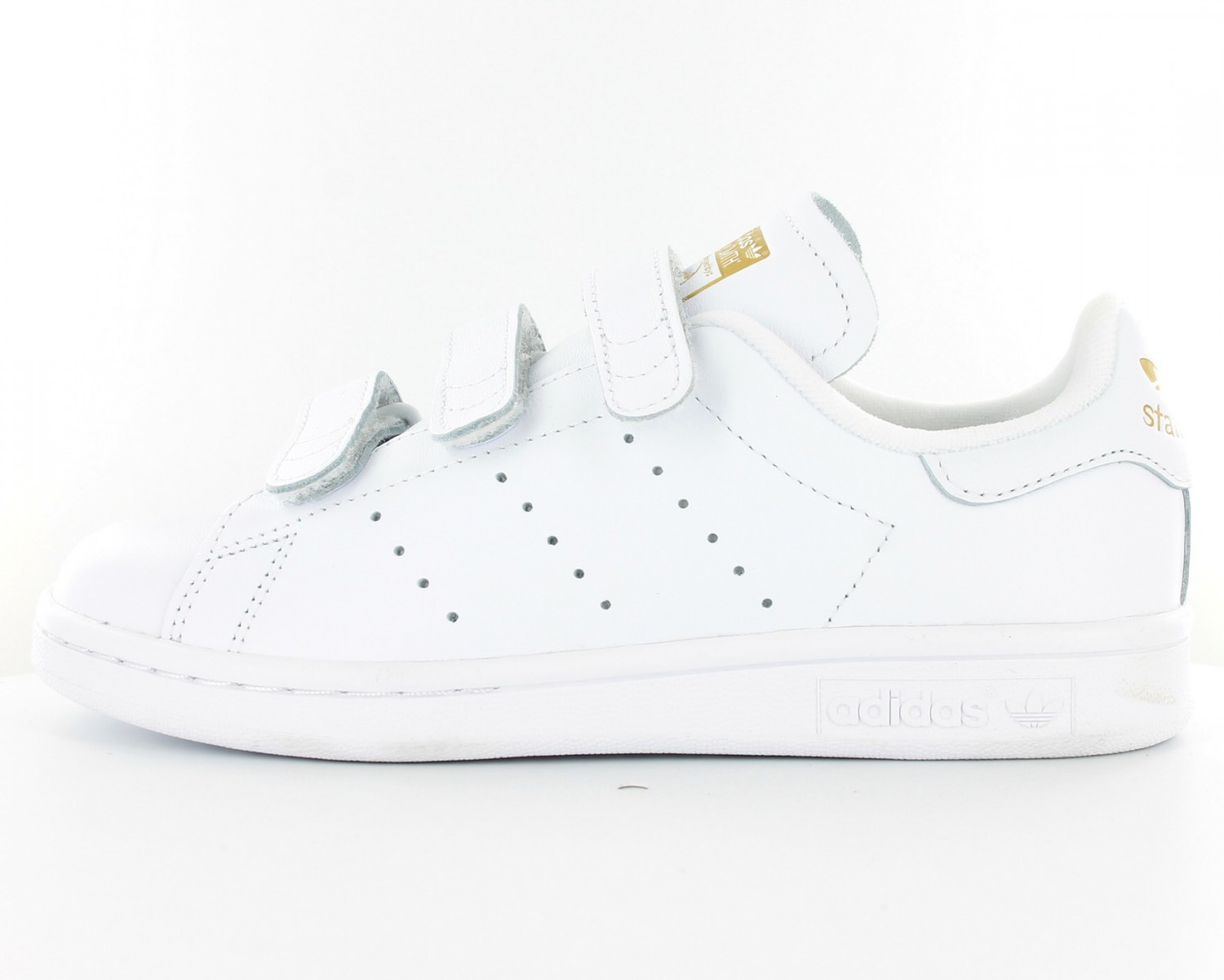 adidas stan smith blanche doré