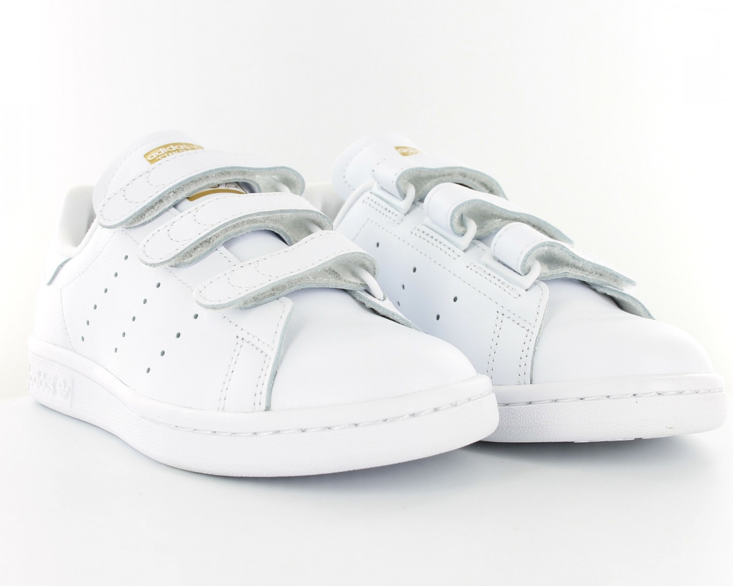 adidas stan smith blanche et or