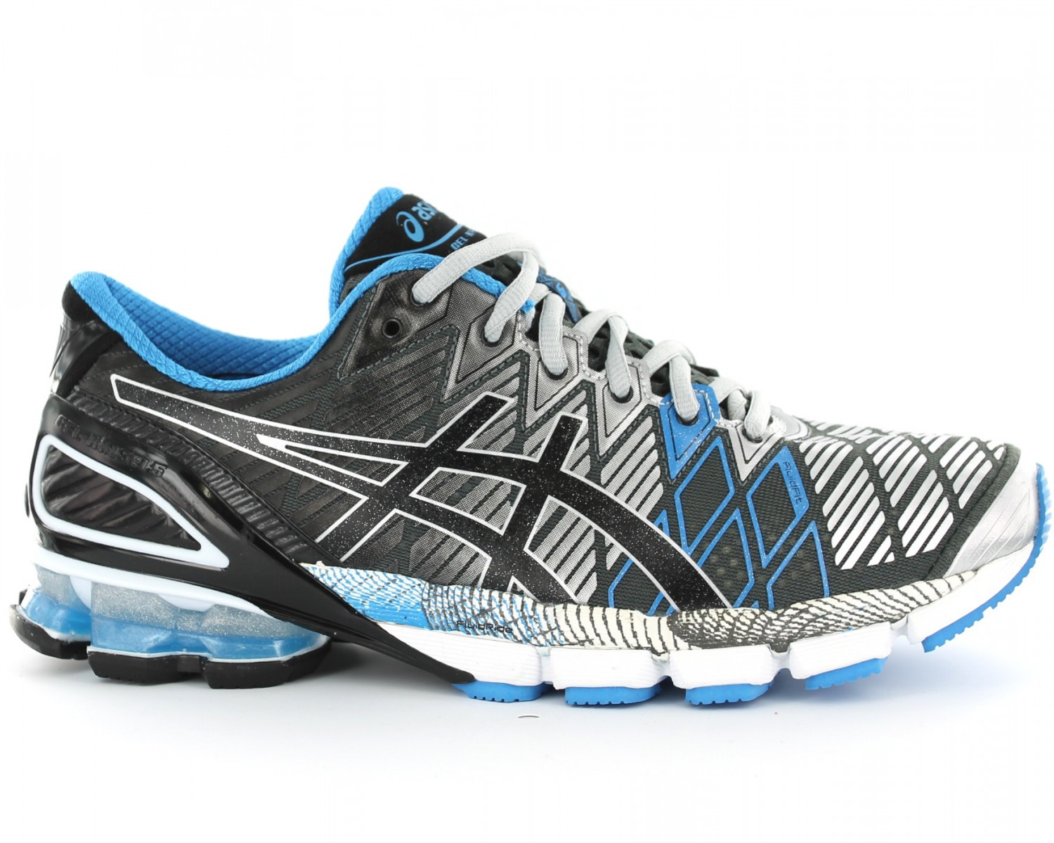 asics grise et bleu