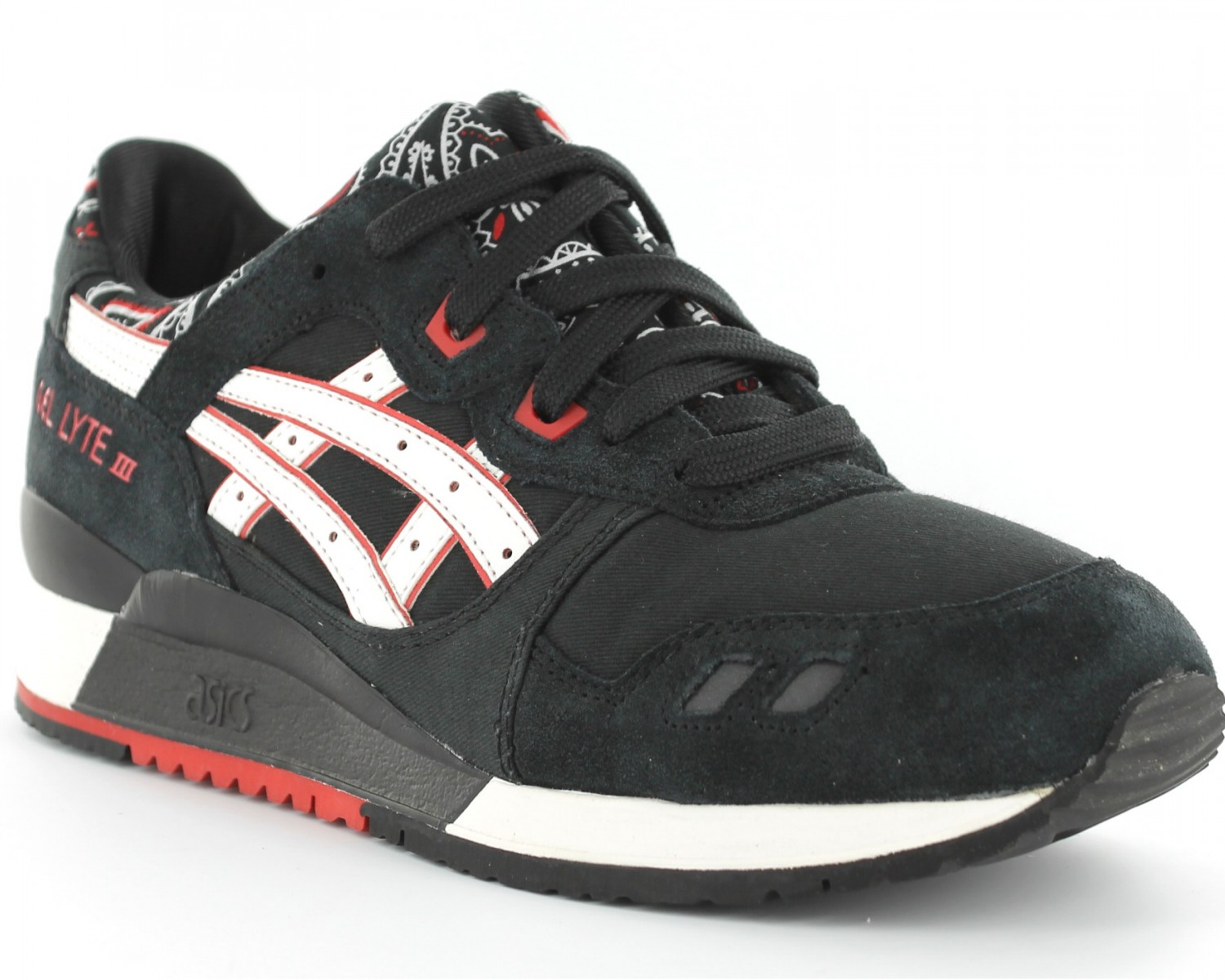 asics gel rouge et noir