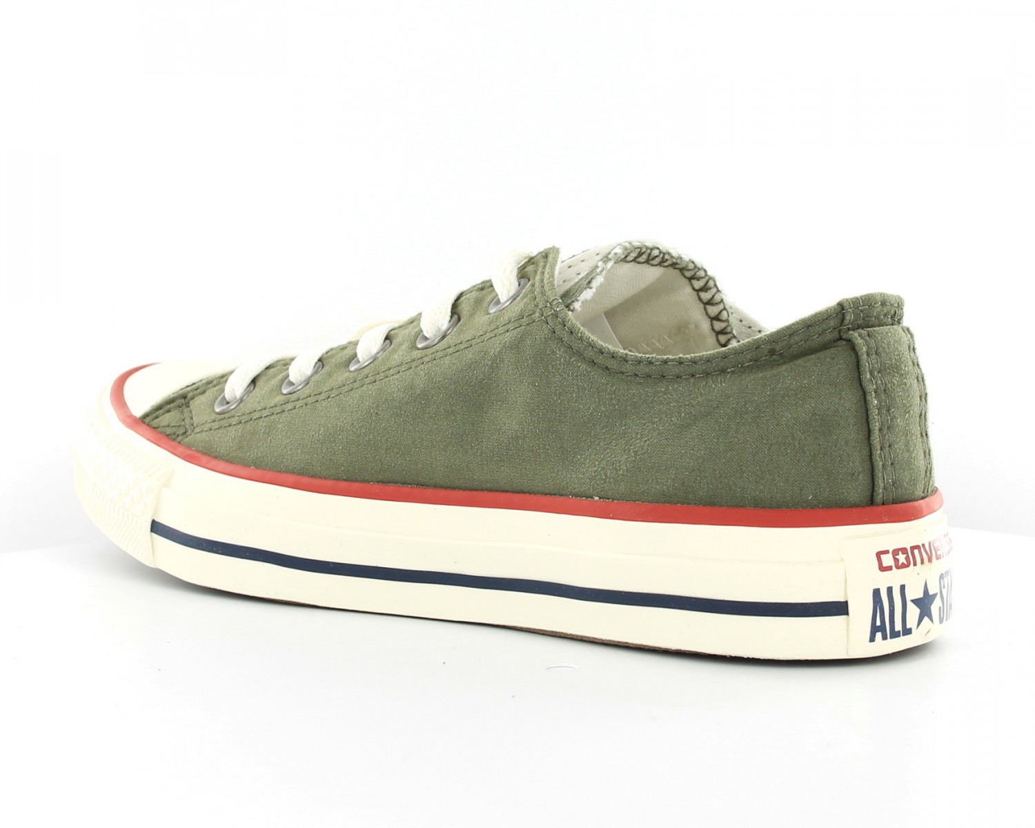 Converse vert militaire top