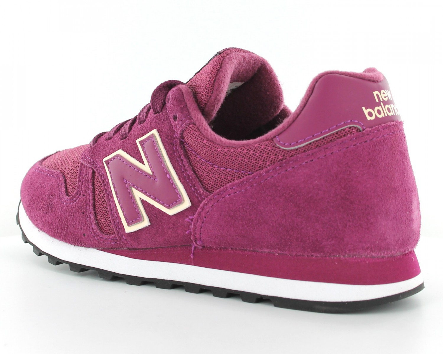 Balance 373 Femme Suede Violet-bordeaux