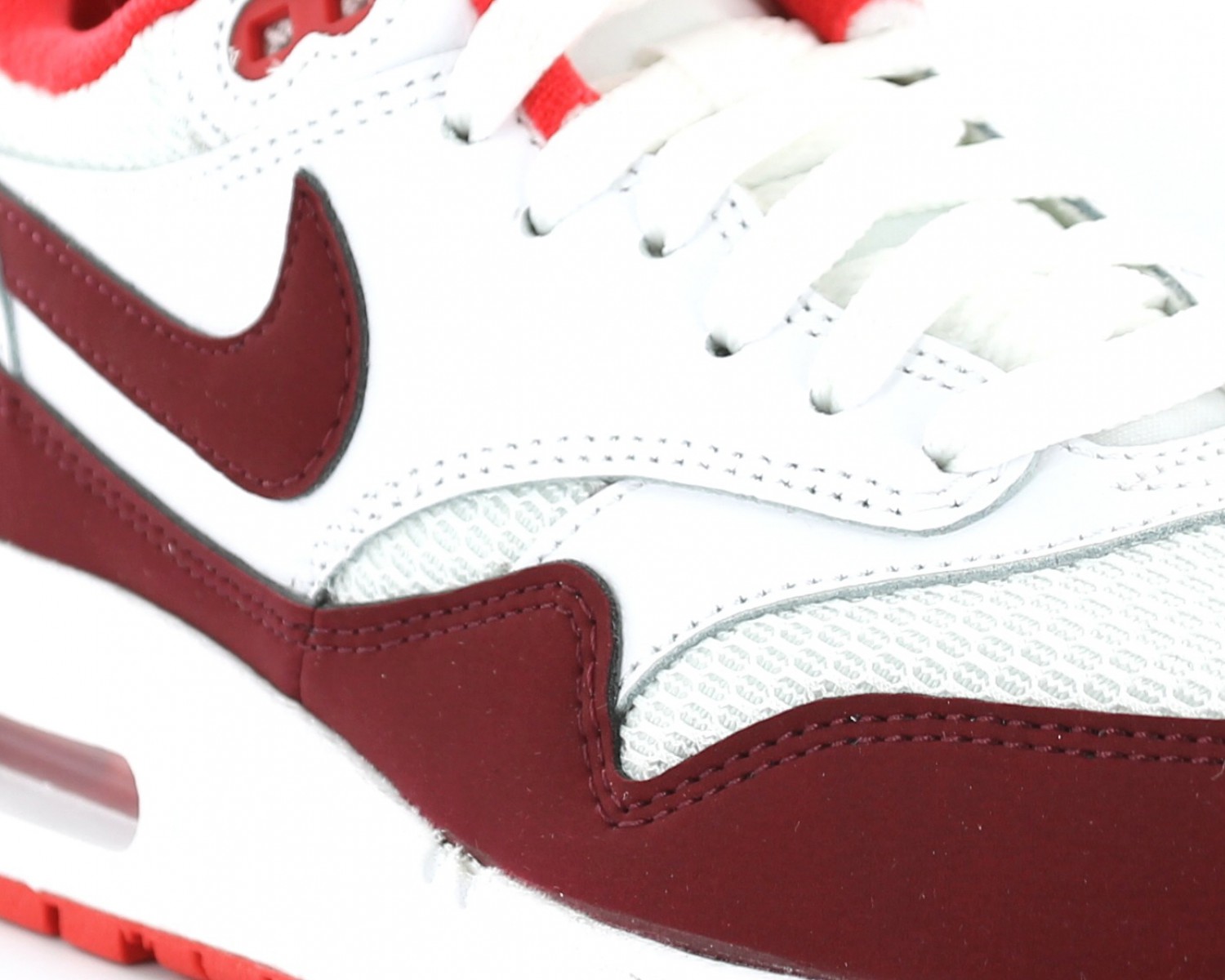 Nike air max 1 essential blanc bordeaux sales