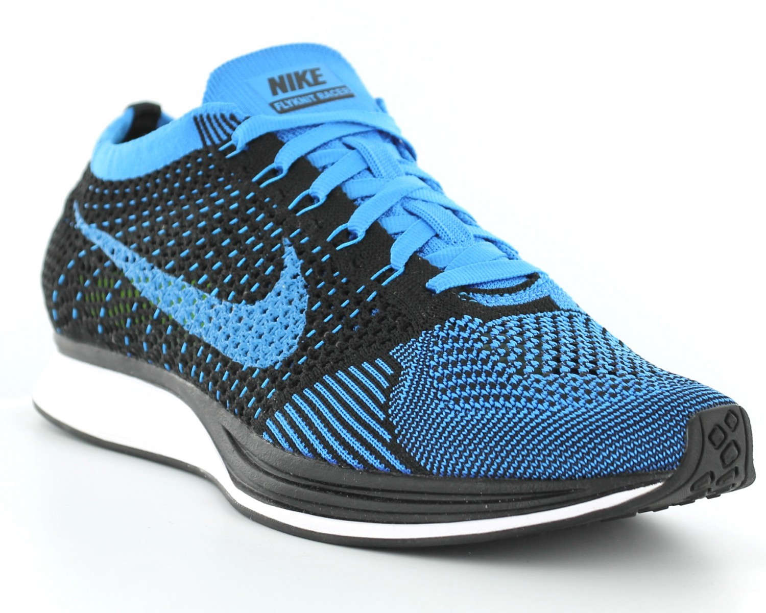 nike flyknit bleu