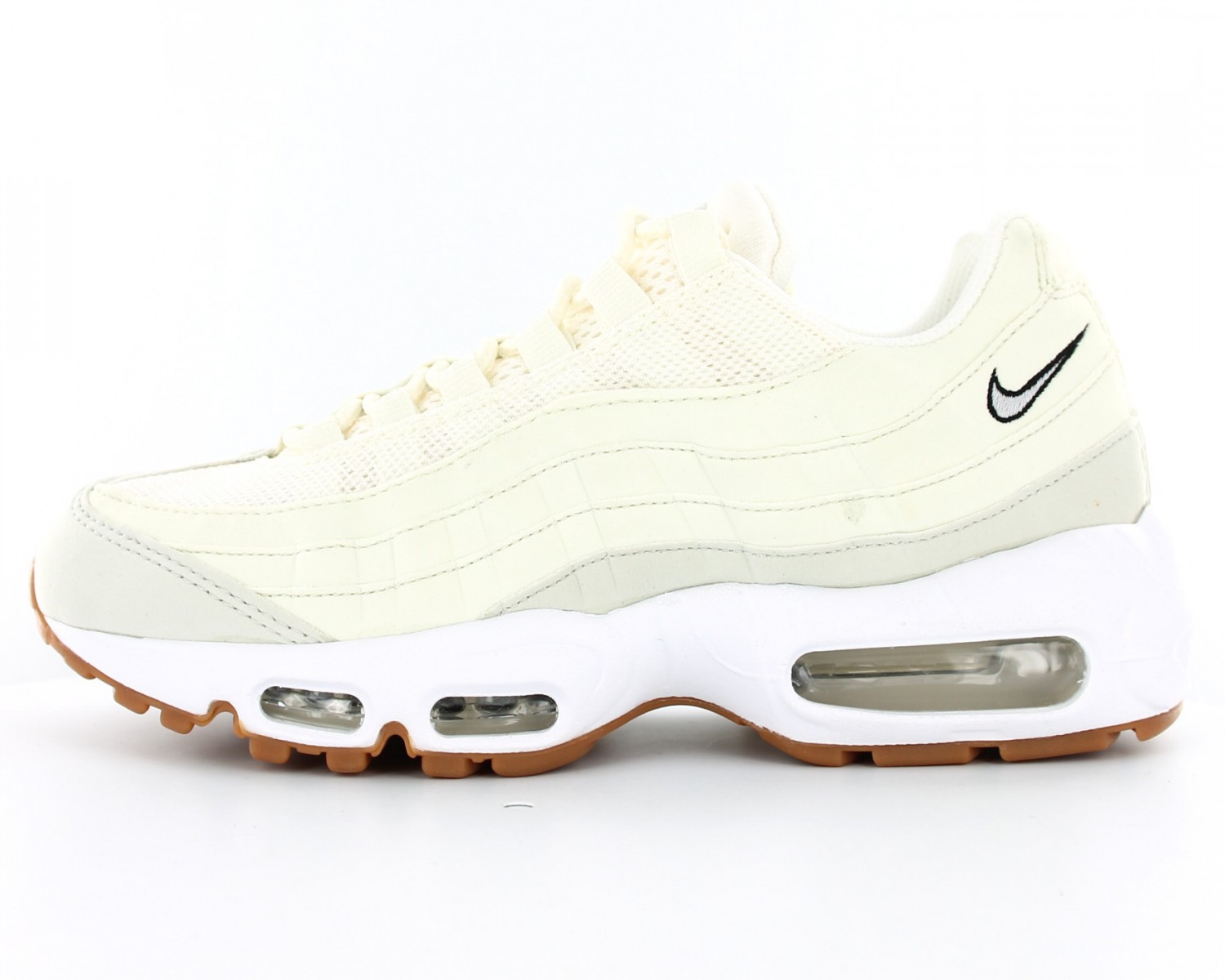 air max 95 blanche semelle marron