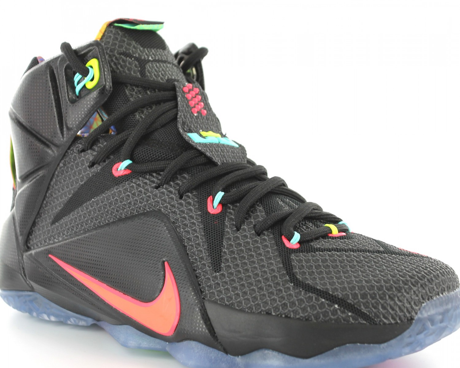 Nike Lebron 12 data NOIR/BLACK/MANGO 