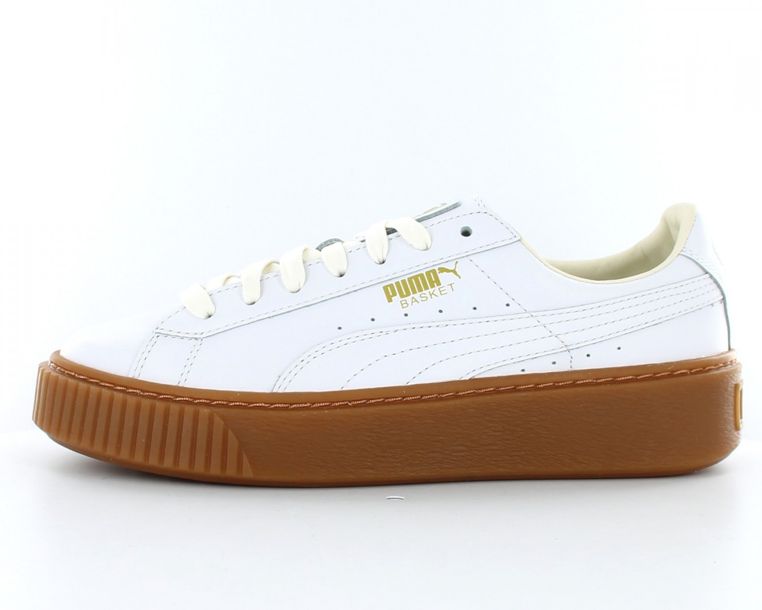 Puma Basket Platform Core White gum