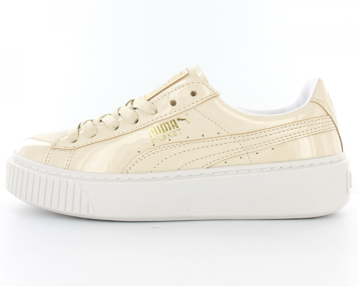 puma patent beige