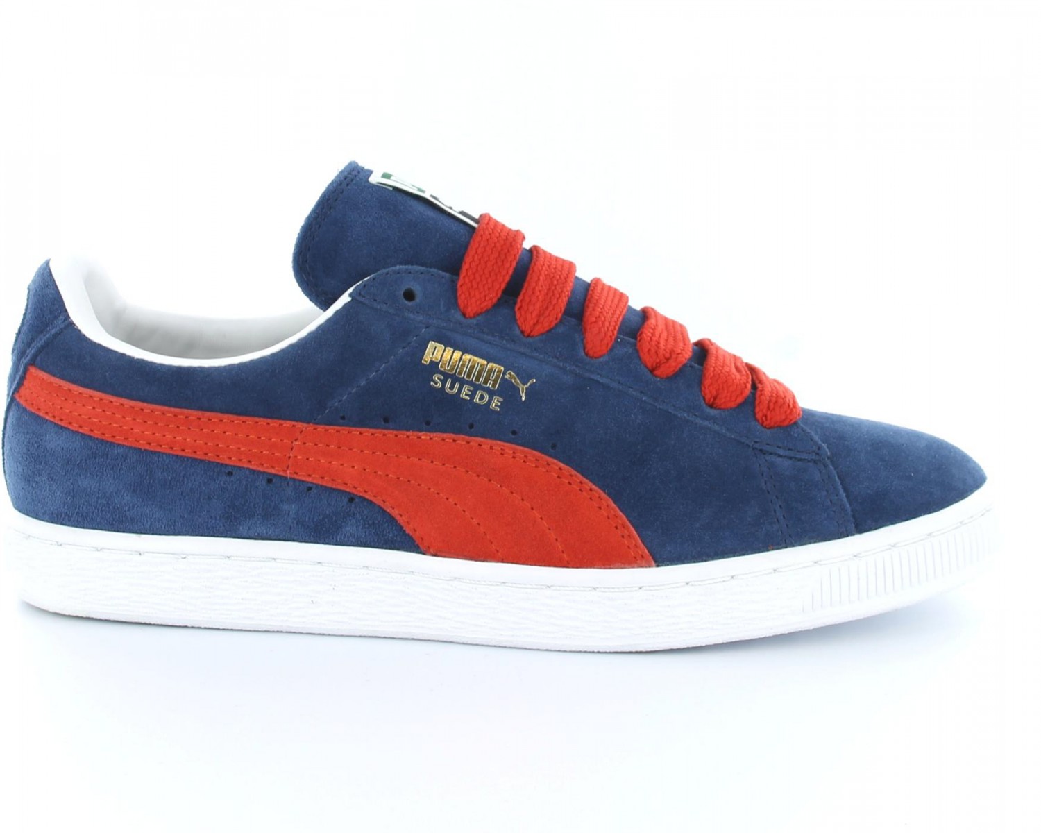 puma suede rouge bleu