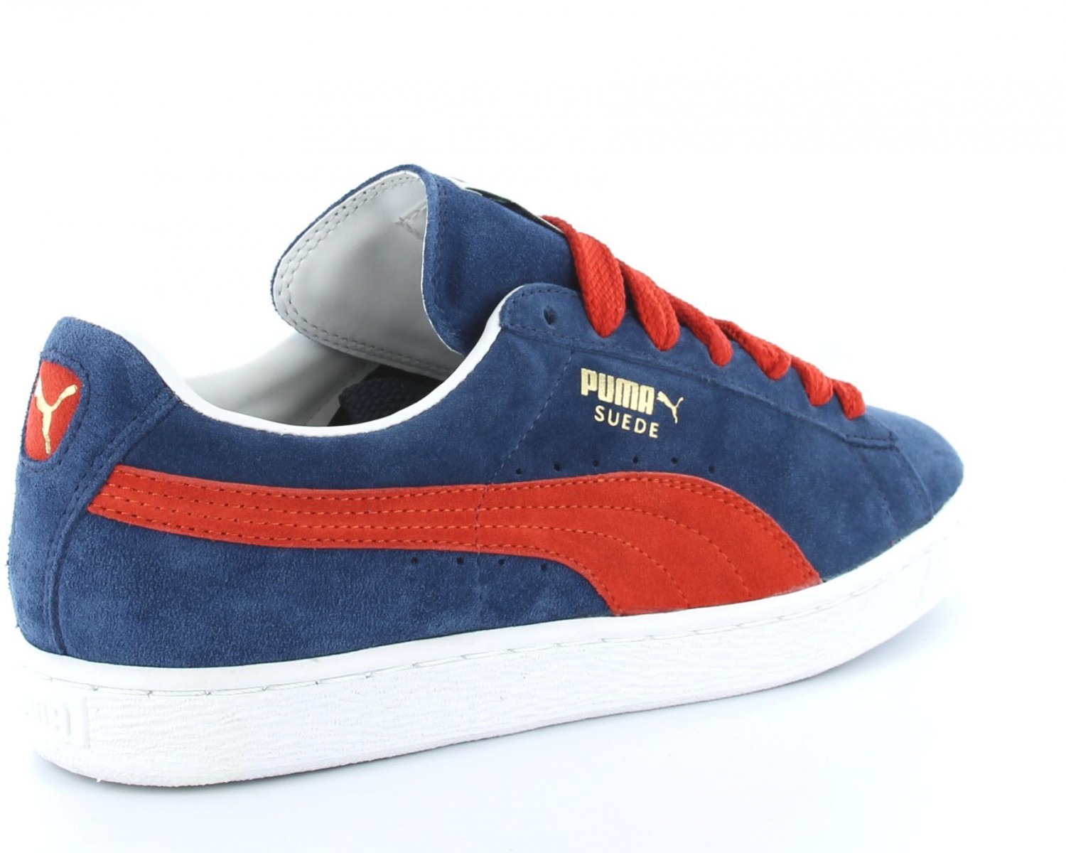 puma suede rouge bleu