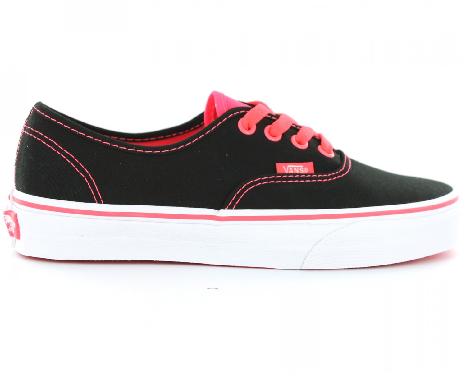 vans authentic noir et rose