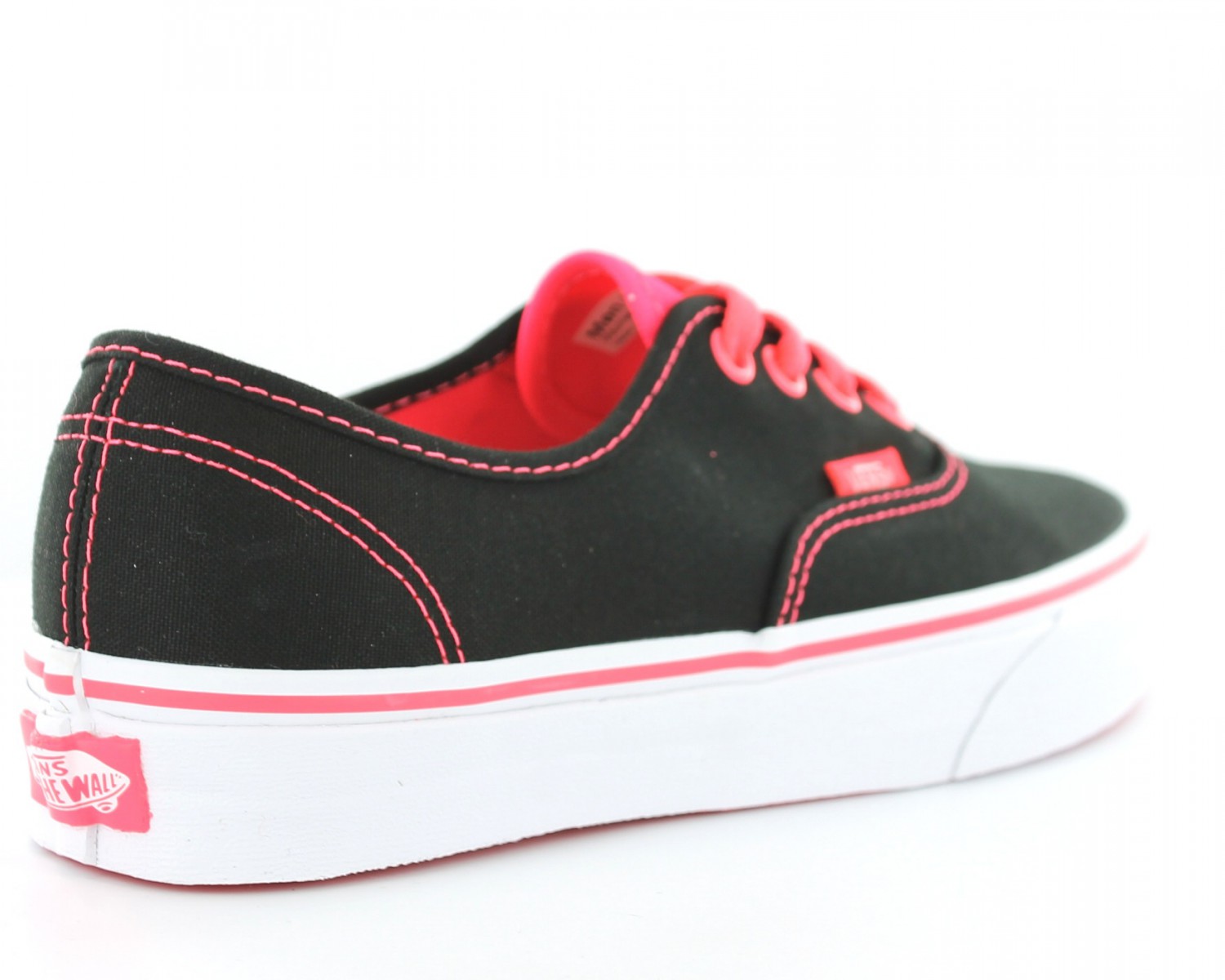 vans authentic noir et rose