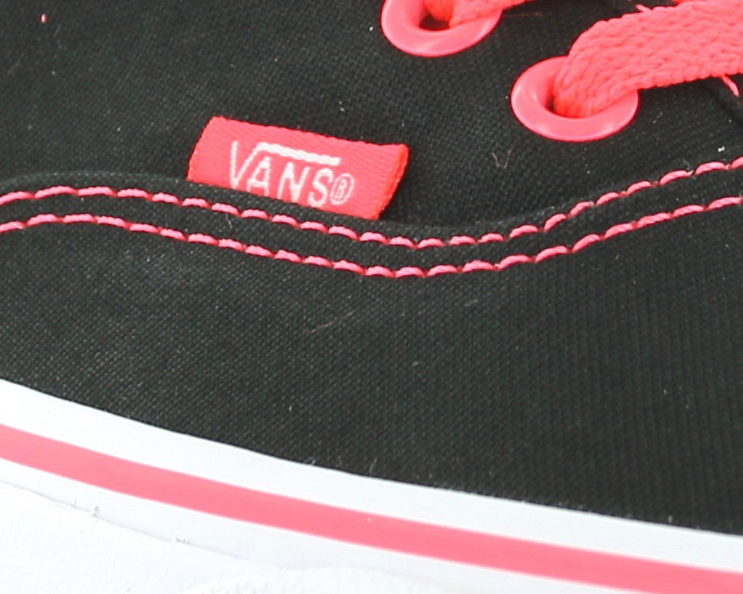 vans noir rose rouge