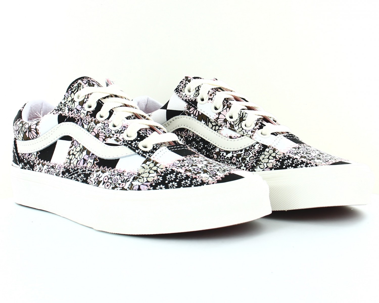 Vans old online skool carreaux femme