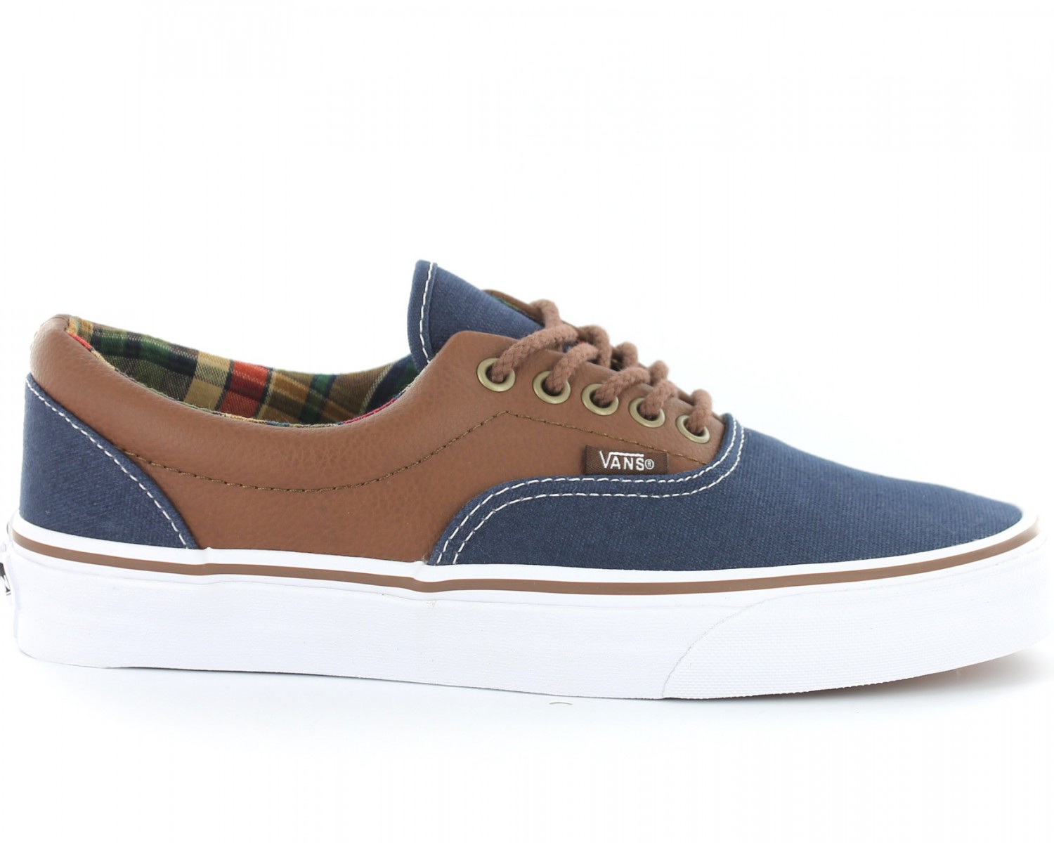 vans era marron bleu