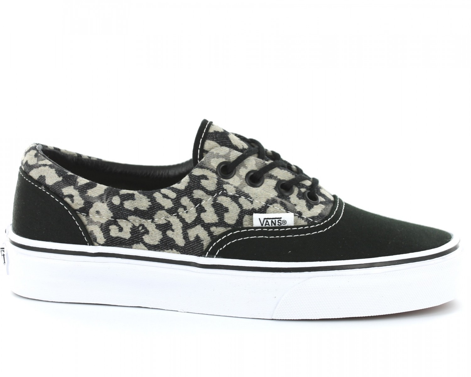 vans era leopard noir