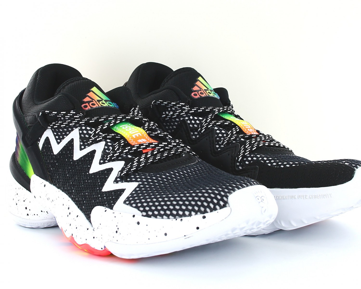 Adidas D.O.N issue 2 gs Noir blanc multicolor