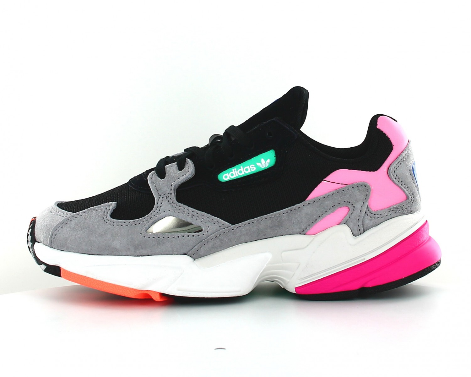 adidas falcon rose et noir