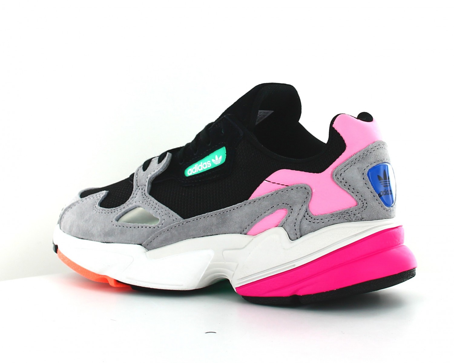 adidas falcon femme noir et rose