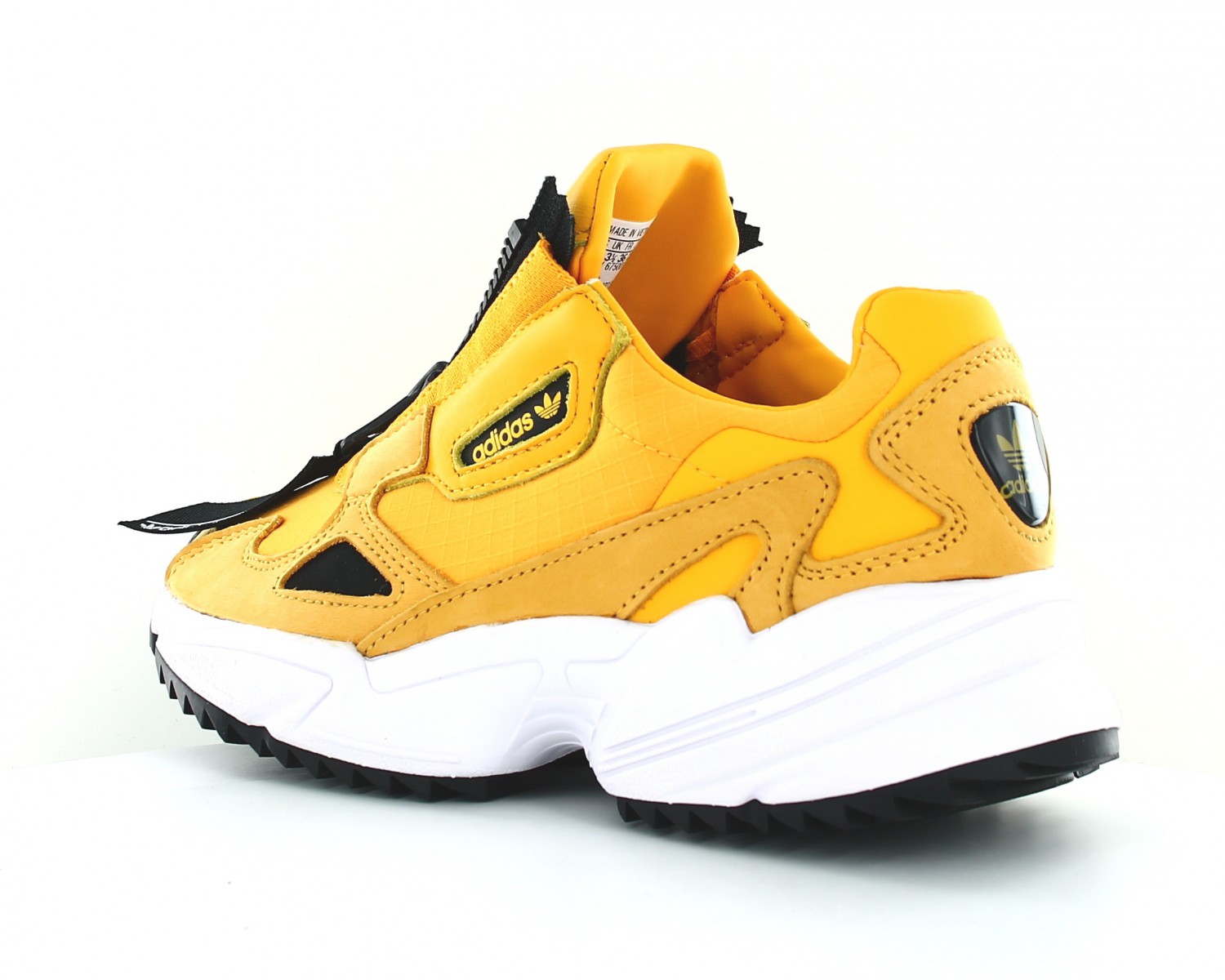 adidas falcon zip jaune