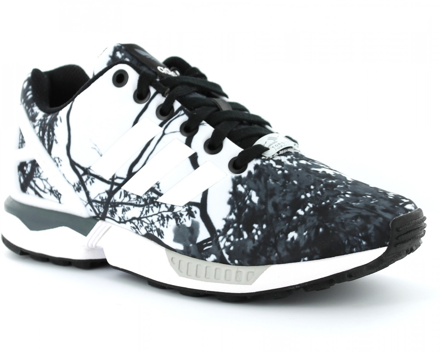 zx flux print blanche