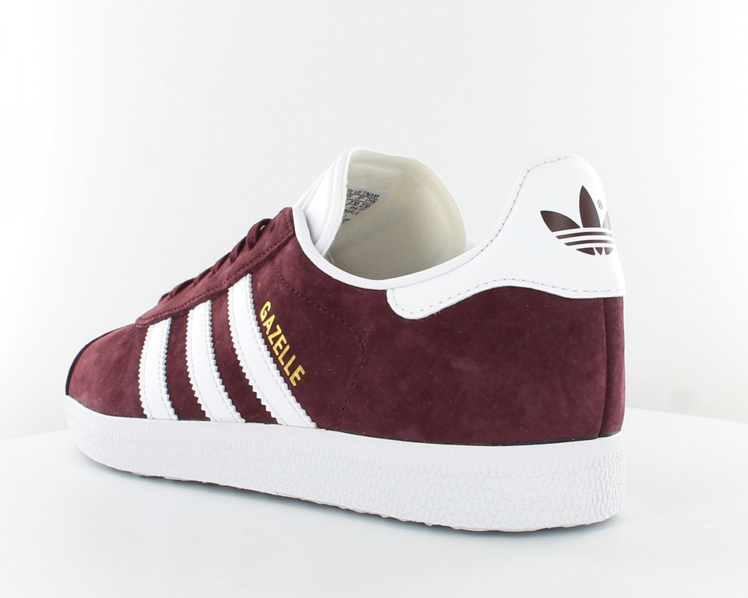 Dejar abajo peligroso Interpretación Adidas Gazelle Bordeaux-Blanc BB5255