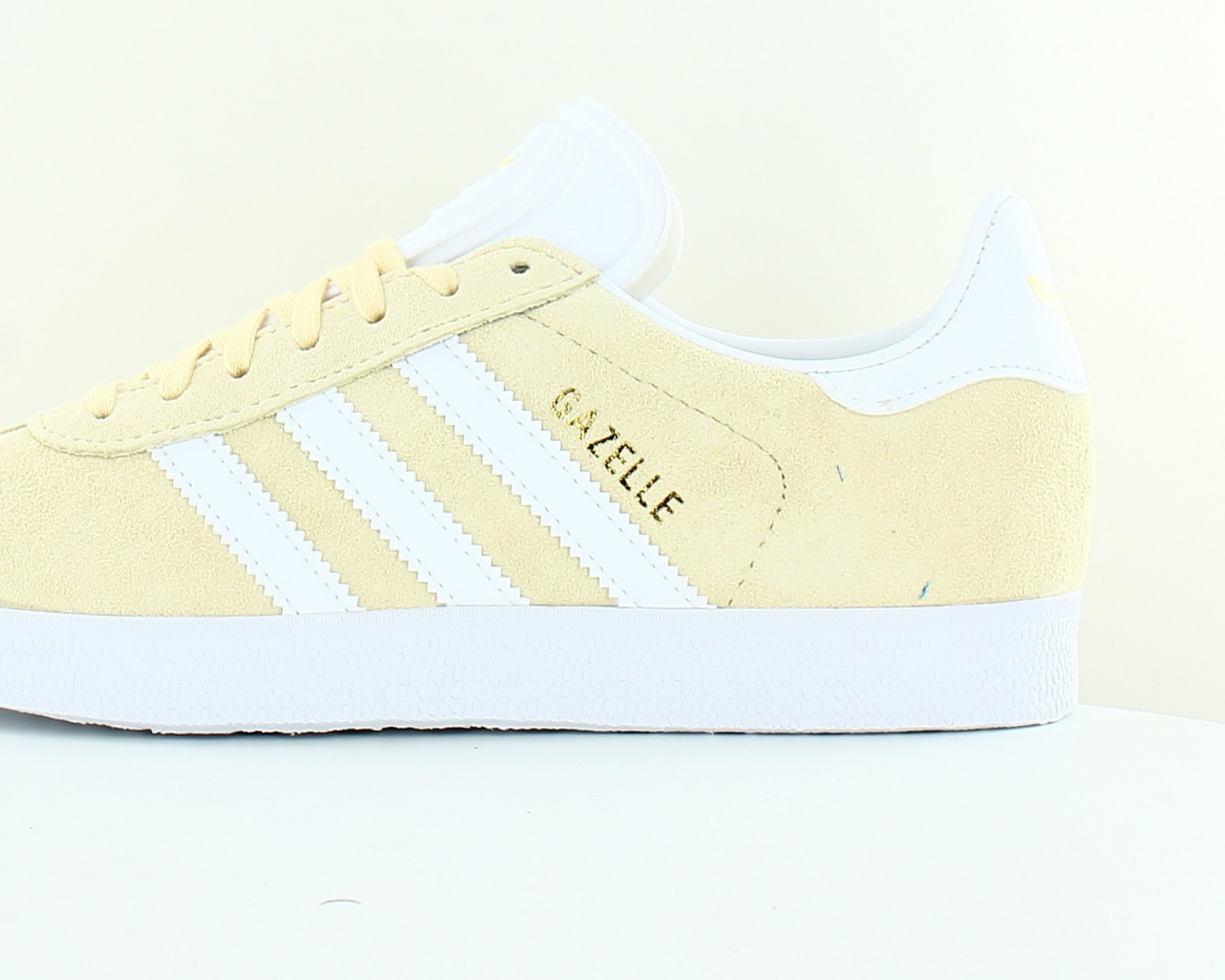 detección alto Desmañado Adidas Gazelle Jaune pastel blanc