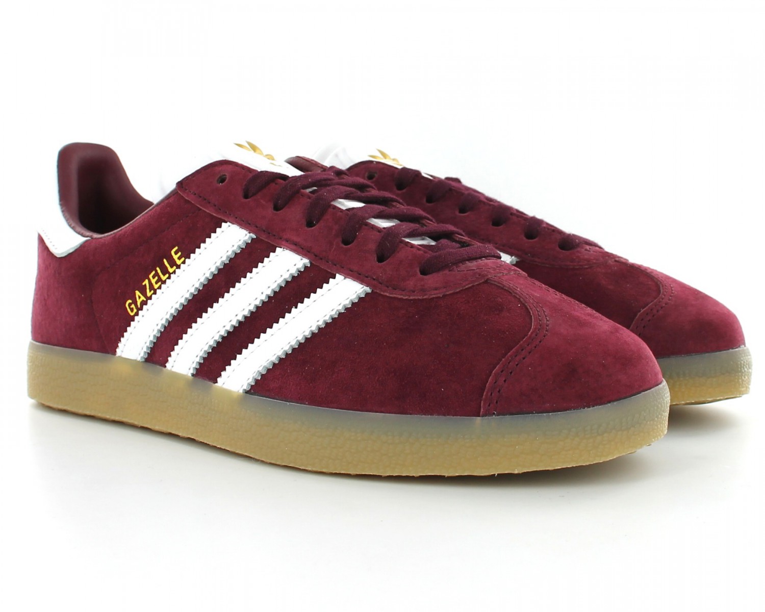 la nieve Aliado lector Adidas Gazelle vintage Bordeaux-blanc-gomme BB5505