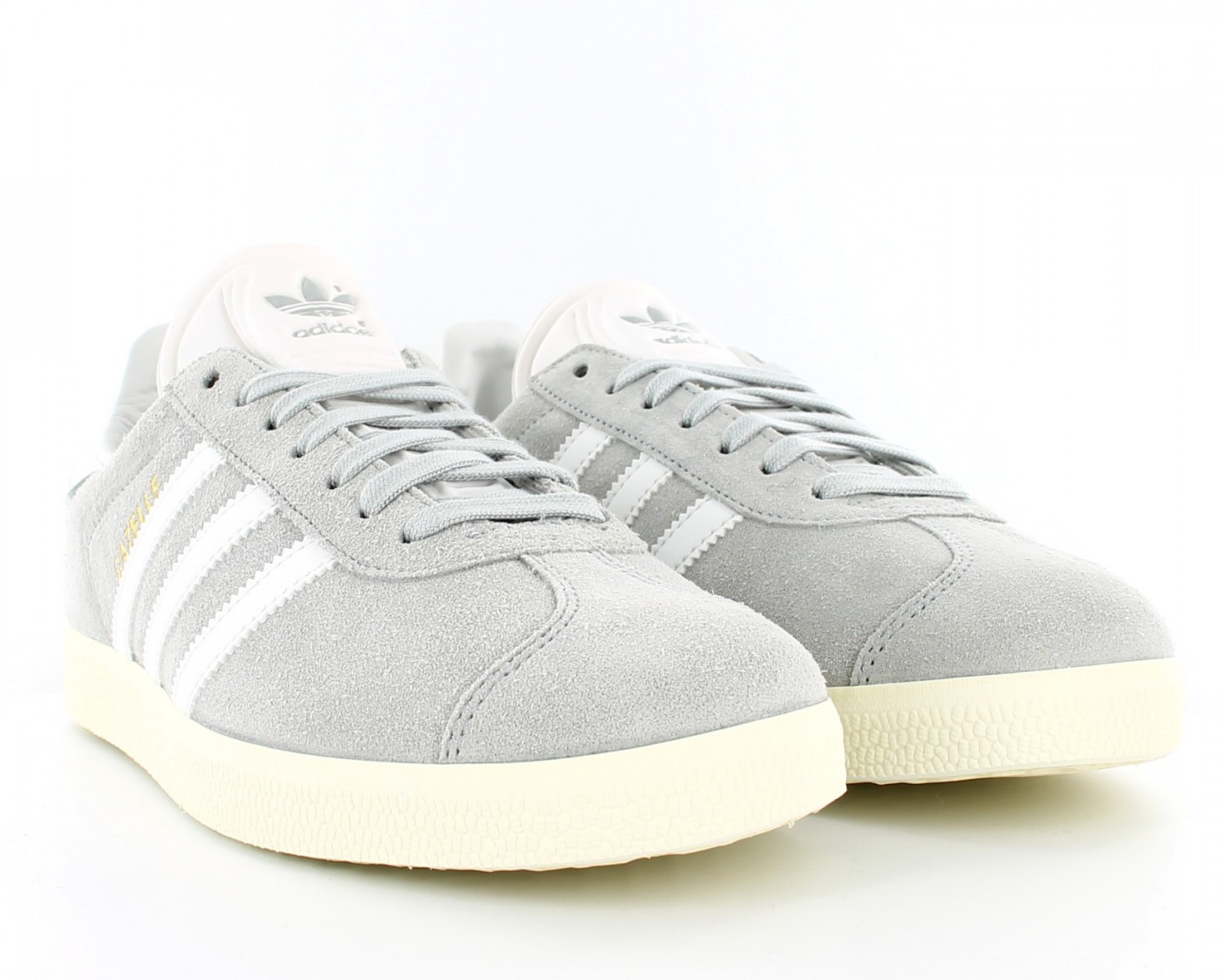 Adidas gazelle top gris blanc