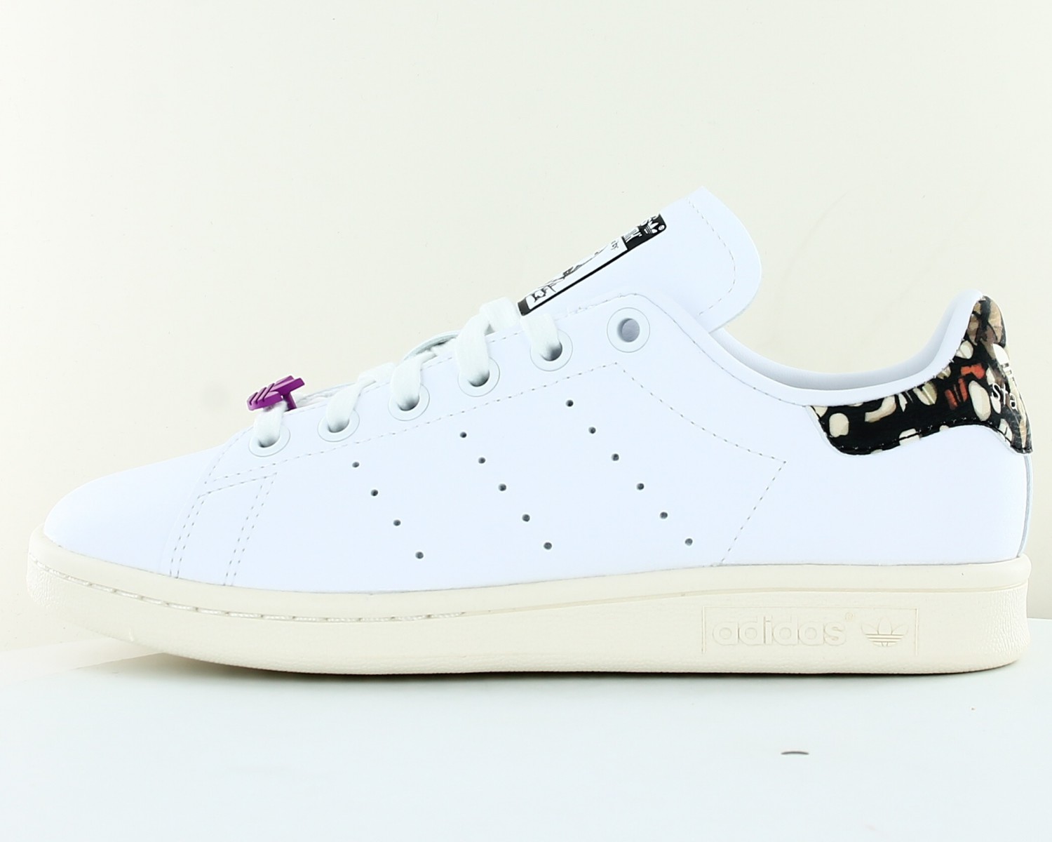 Adidas Stan smith femme Blanc beige multicolor