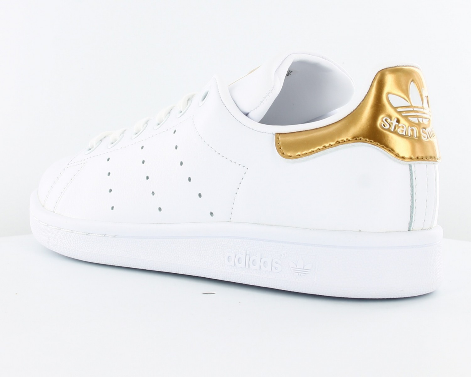 adidas stan smith blanche et or