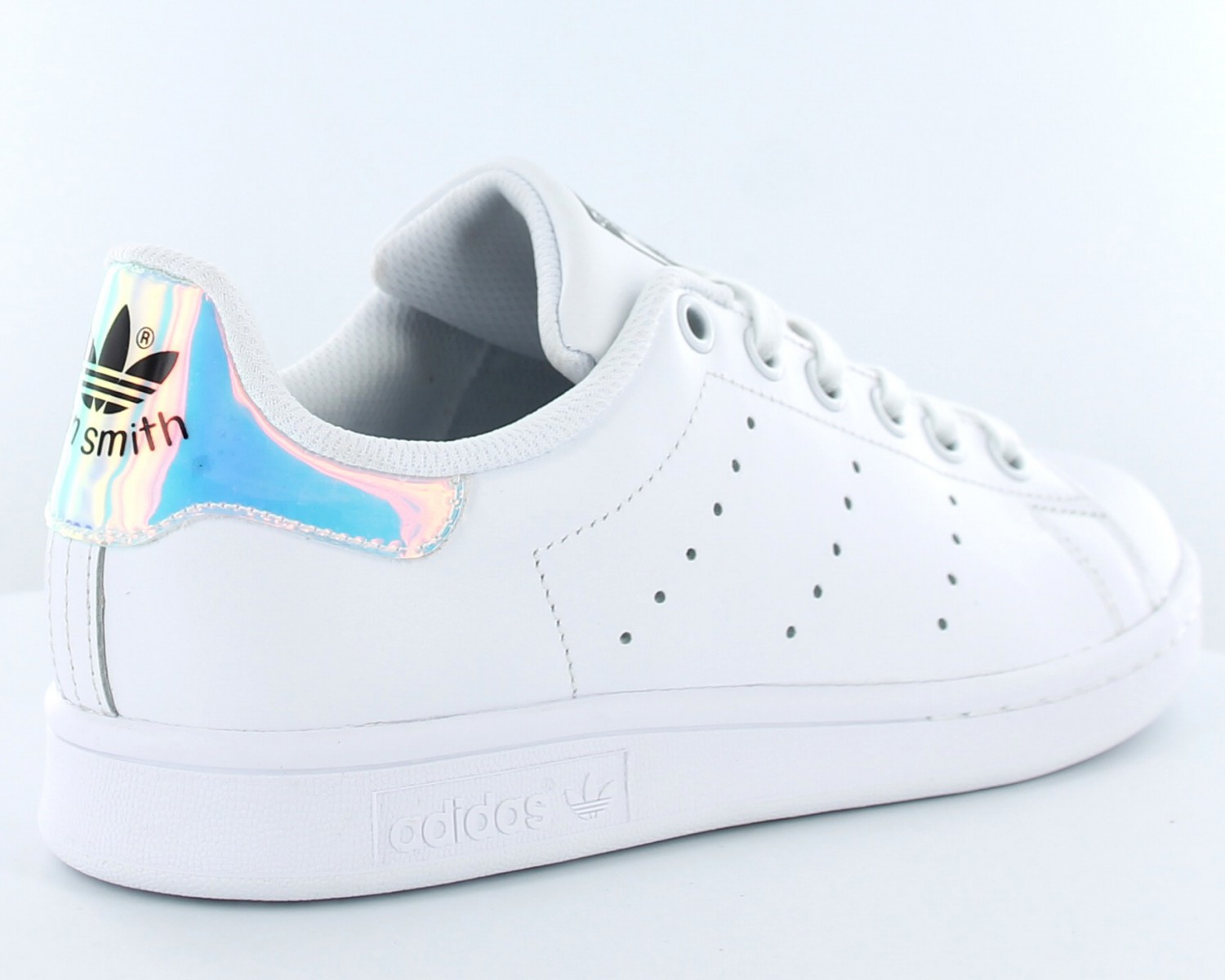 adidas stan smith j blanc metallic argent blanc