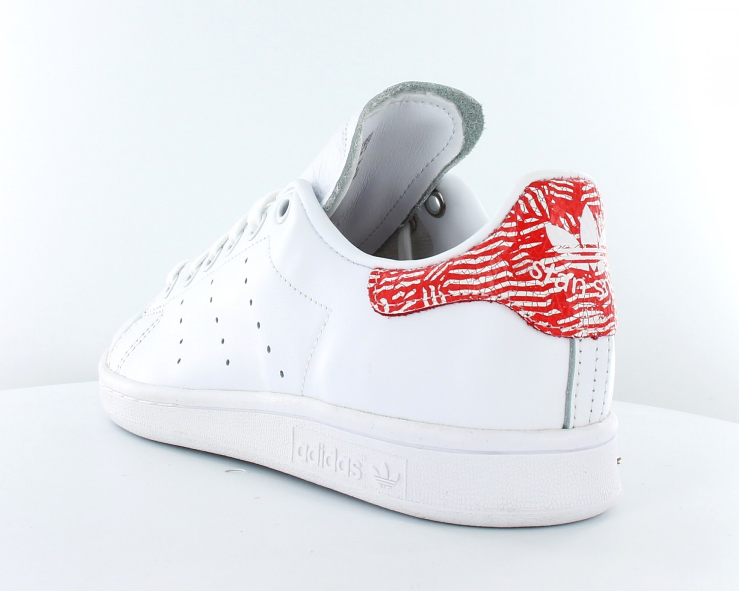 stan smith blanc rouge