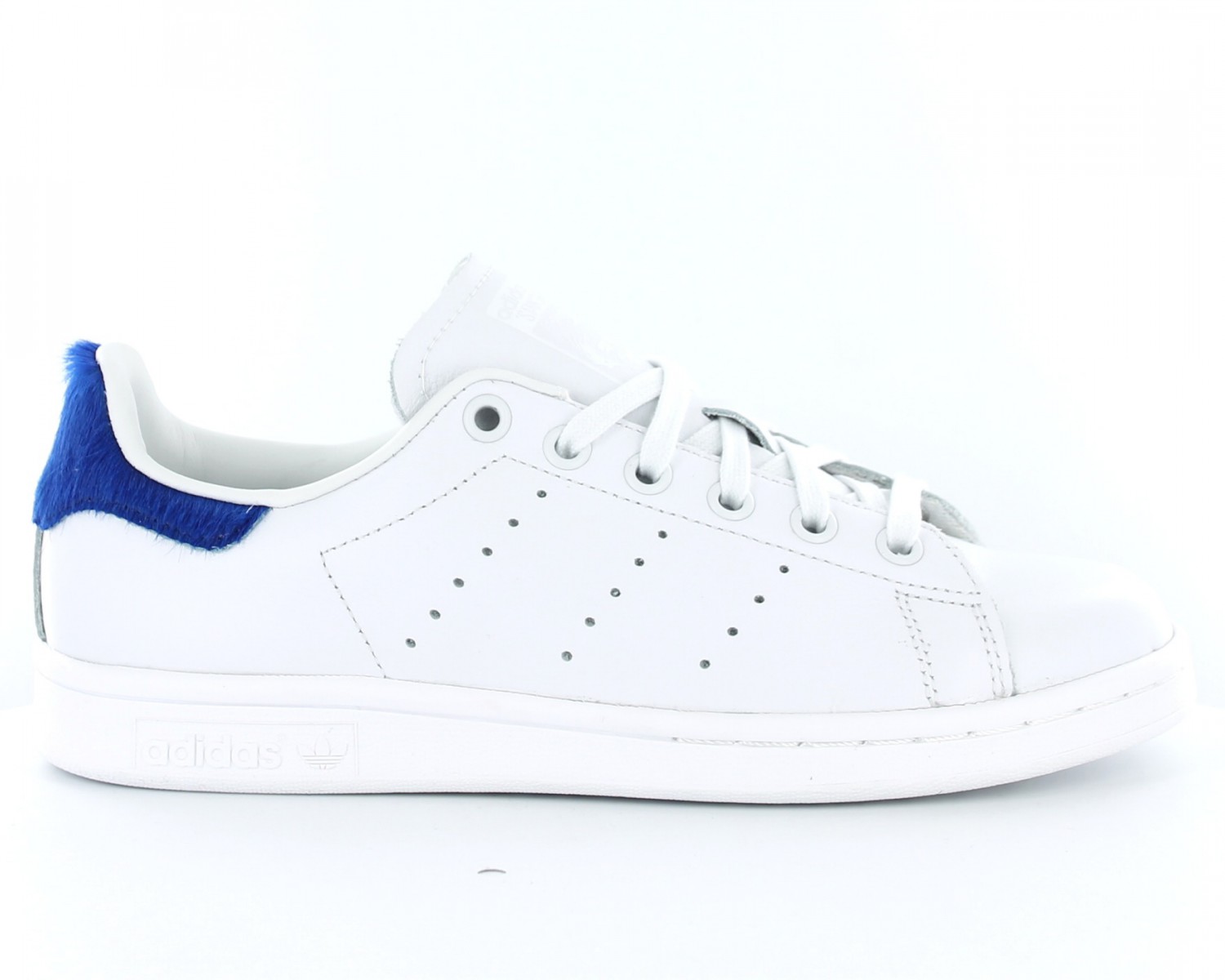 Adidas Stan poils hair BLANC/BLEU S75559