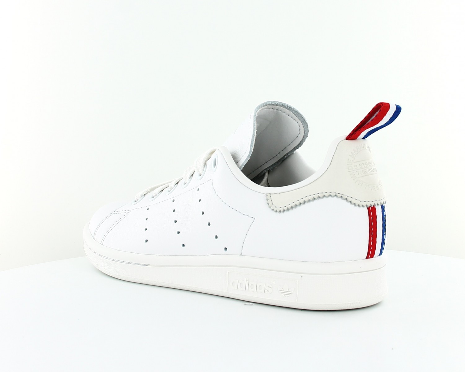 stan smith homme blanc rouge