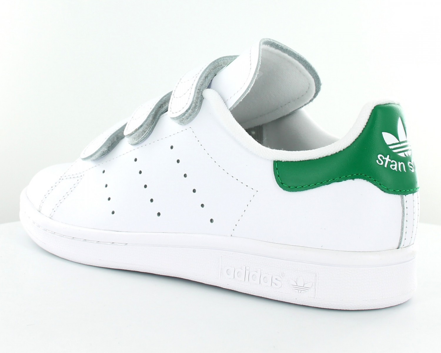 Adidas Stan smith scratch CF Blanc-vert S75187
