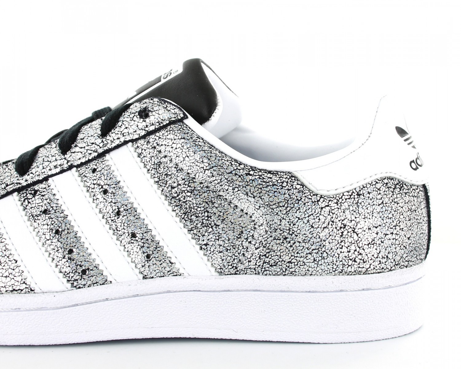 adidas noir et argent femme