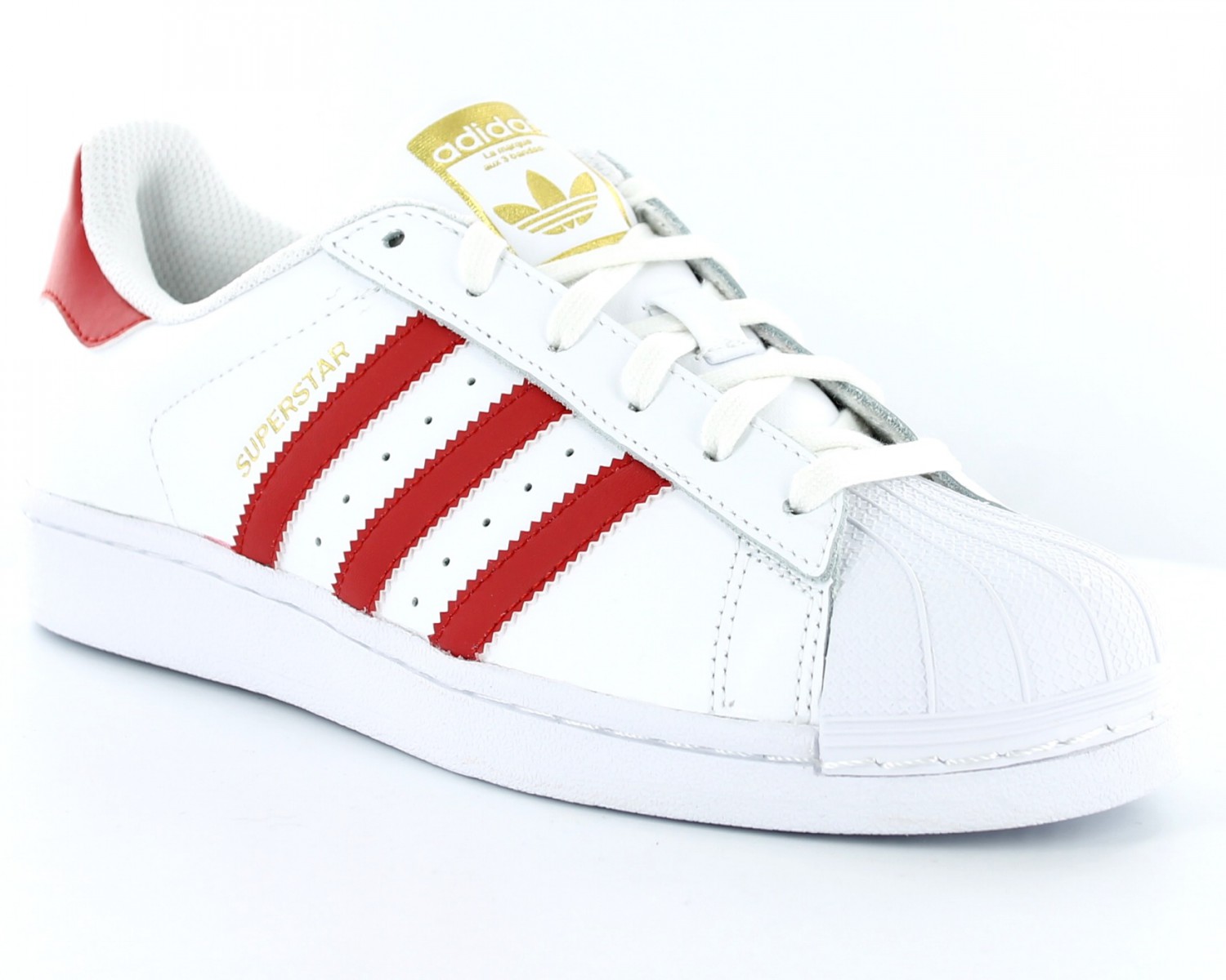 adidas superstar blanc et rouge