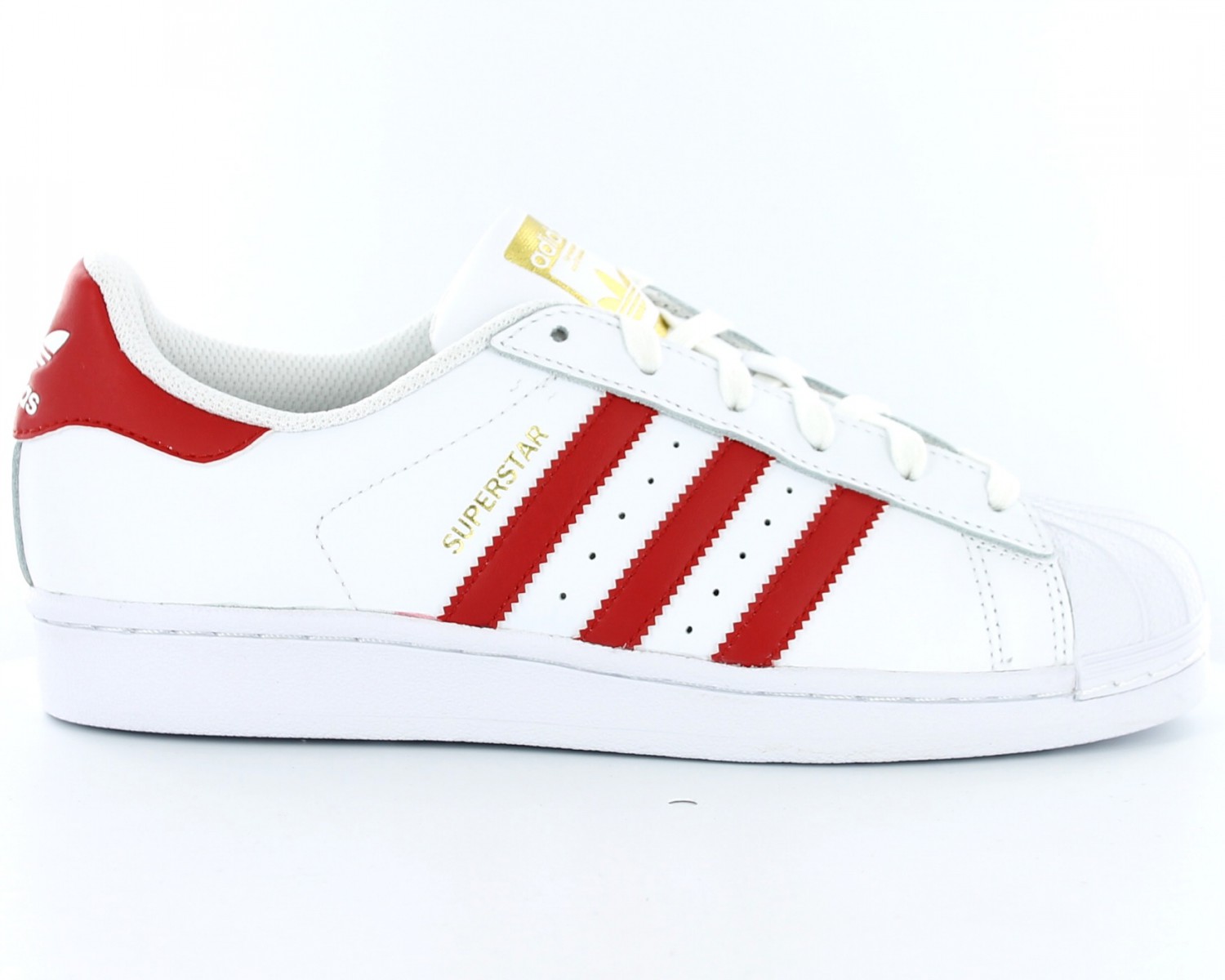 adidas superstar blanc et rouge