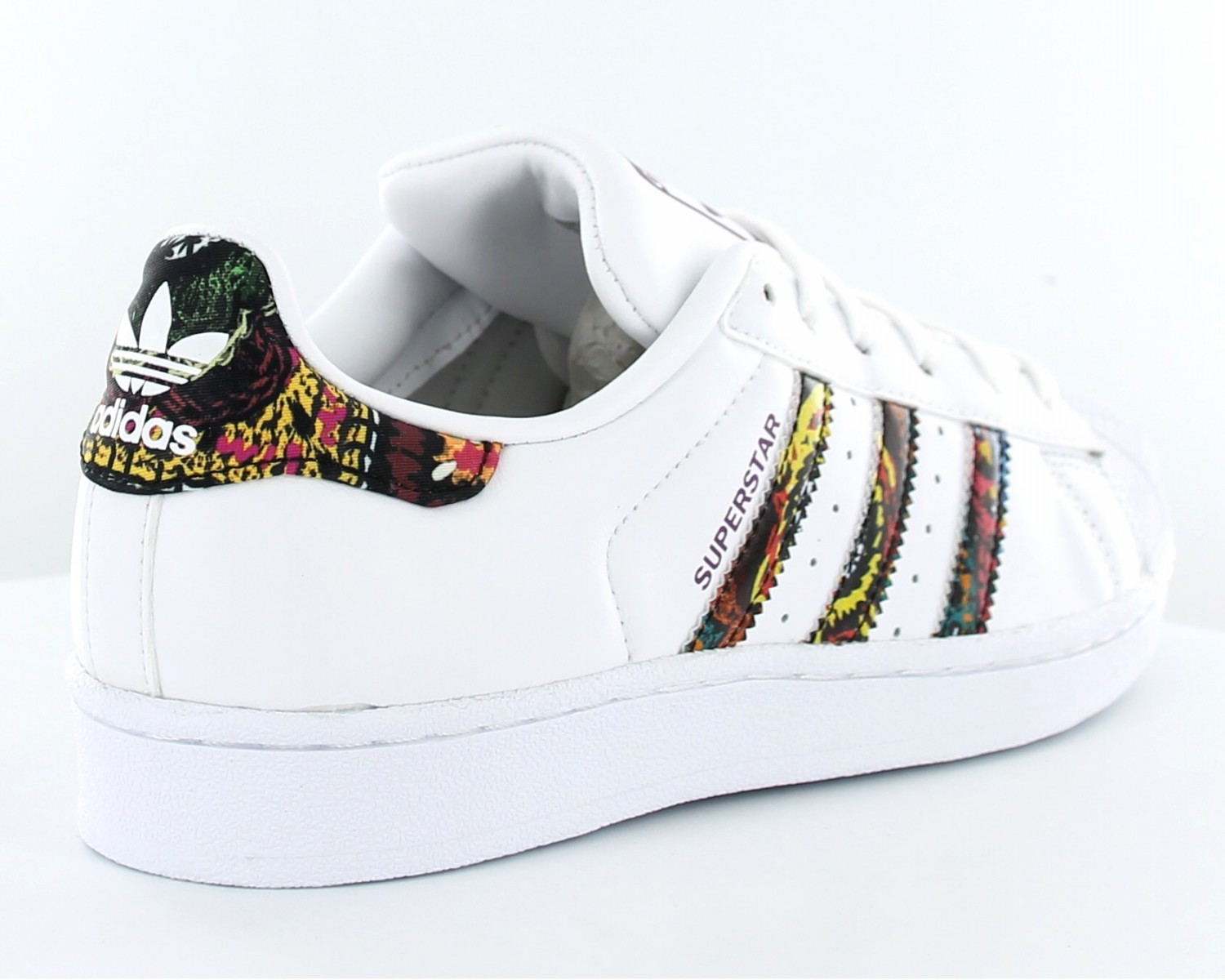 Adidas Superstar x the farm company Blanc/print/multicolor BB0686