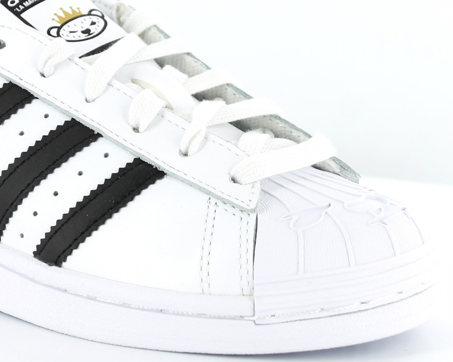 Buy adidas Originals Men's Superstar NIGO Bearfoot White, Black and Gold  Leather Sneakers - 6 UK at