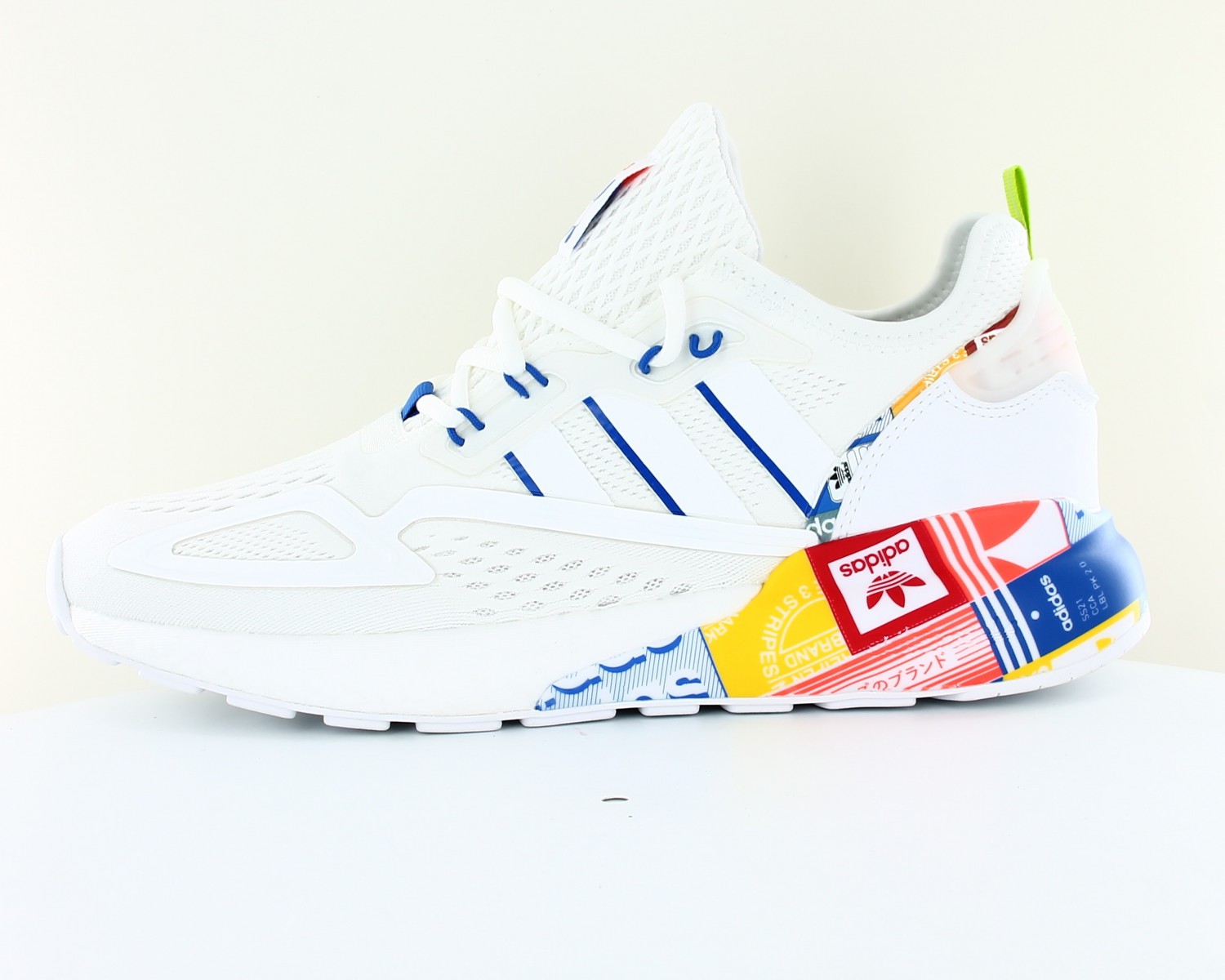 Adidas Zx 2k boost Blanc multicolor logo GX2718